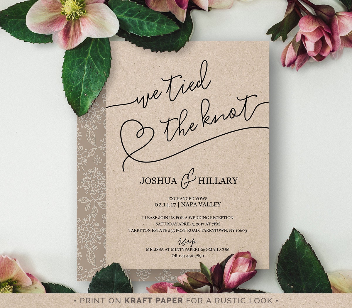 Elopement Wedding Invitations 8