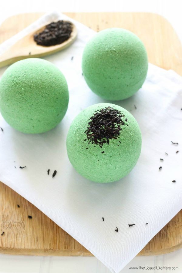 Green Tea Bath Bomb vegan Bath bomb Organic Bath bomb Bath