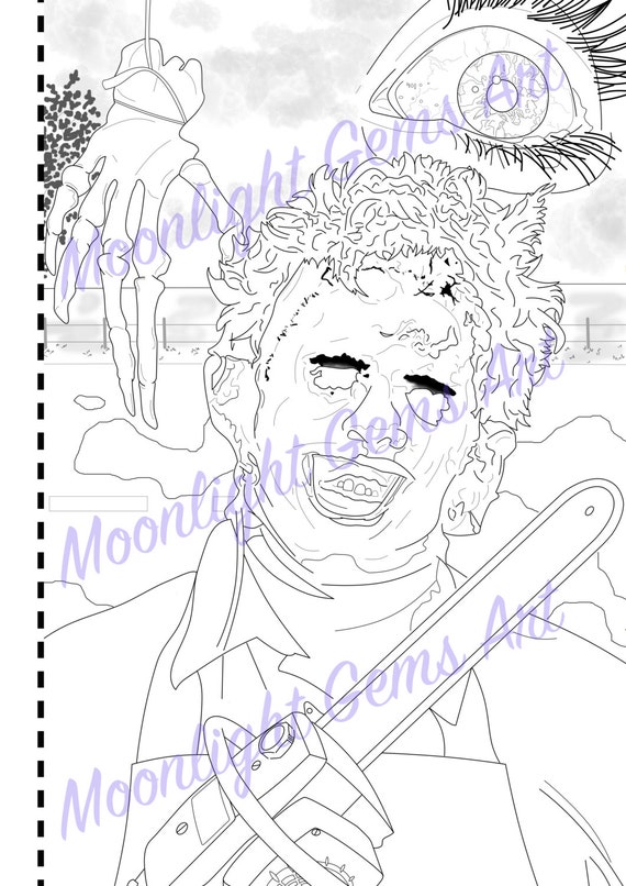 The Texas Chain Saw Massacre Colouring Page Poster