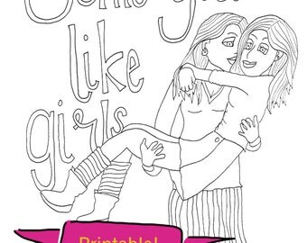 Printable LGBTQ &amp; Poly Adult Coloring Page Hands