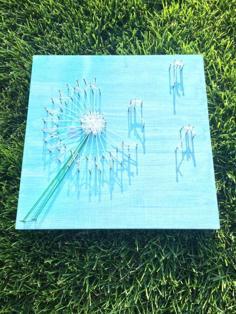 Dandelion String Art By Ayititreasures On Etsy