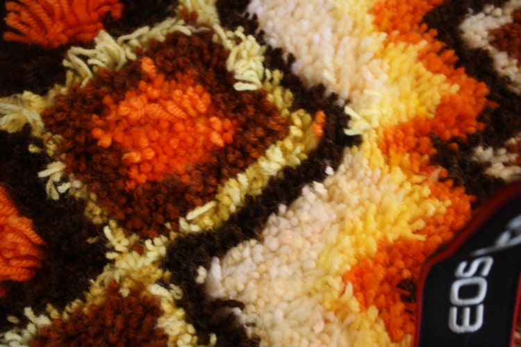 Southwest design latch hook rug or wall hanging most by HUGZ2all