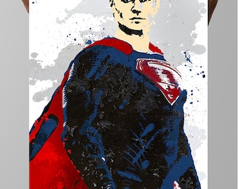 Superman Comic Poster, Kal-El, Clark Joseph Kent, Justice League DC Comics