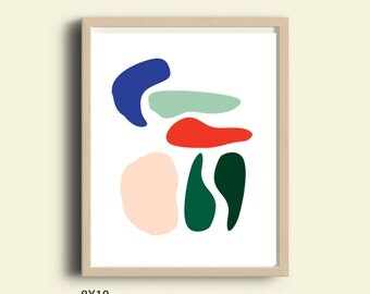 Minimalist print, wall art, printable wall art decor, modern art, abstract poster, modern prints, home art, digital print, color art, art