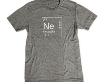 Nebraska Shirt - Inspired by the Periodic Table of Elements