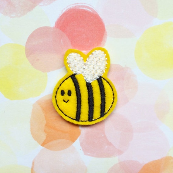 Yellow Bee Felties Felt Applique Craft Supplies Bumble Bee