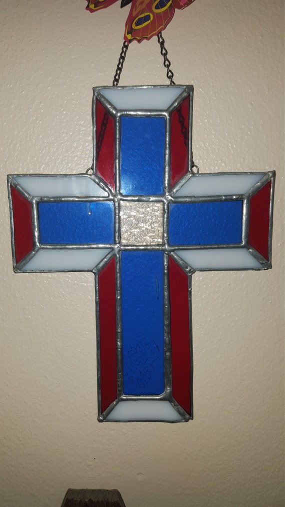 Items similar to Handcrafted Stained Glass Crosses on Etsy
