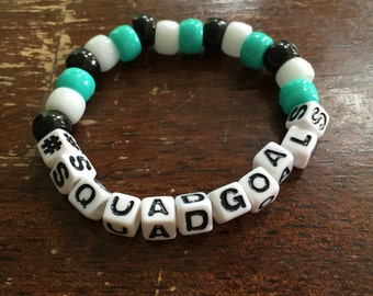 custom #hashtag bracelet // Festival Rave Kandi Bracelet