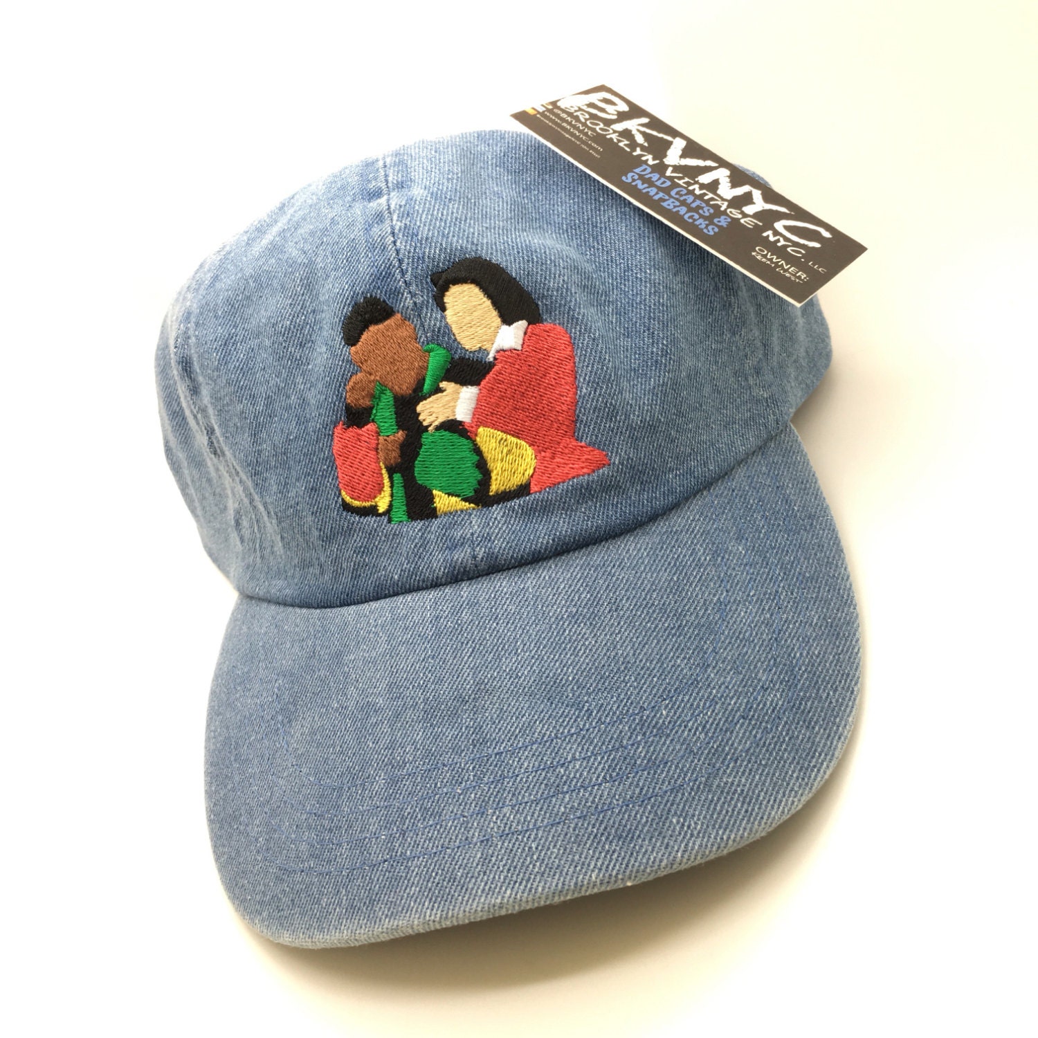 Denim Martin & Gina Dad Cap Hat 90s TV Show