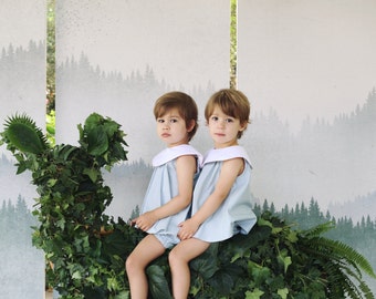 The Alice Twin-Set in Duck Egg Blue