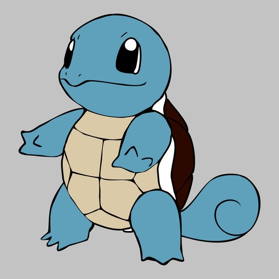 Pokemon Squirtle Vinyl Decal by QuickerStickerCO on Etsy