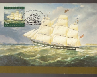 Marco Polo Sailing Ship Maxi Card from Australia