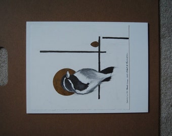 Sparrow on St. Peter's Cross Drawing