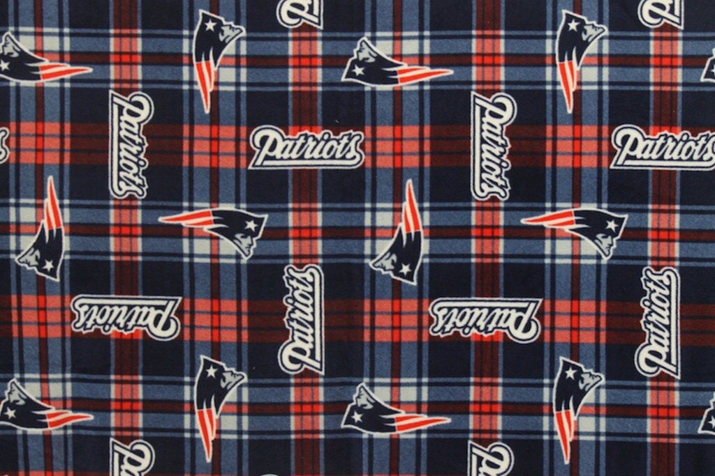 NFL New England Patriots Fleece V1 Fabric by the yard (IST8) from