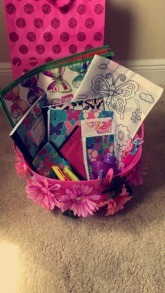 Everything butterflies themed gift basket. by giftfairyforyou
