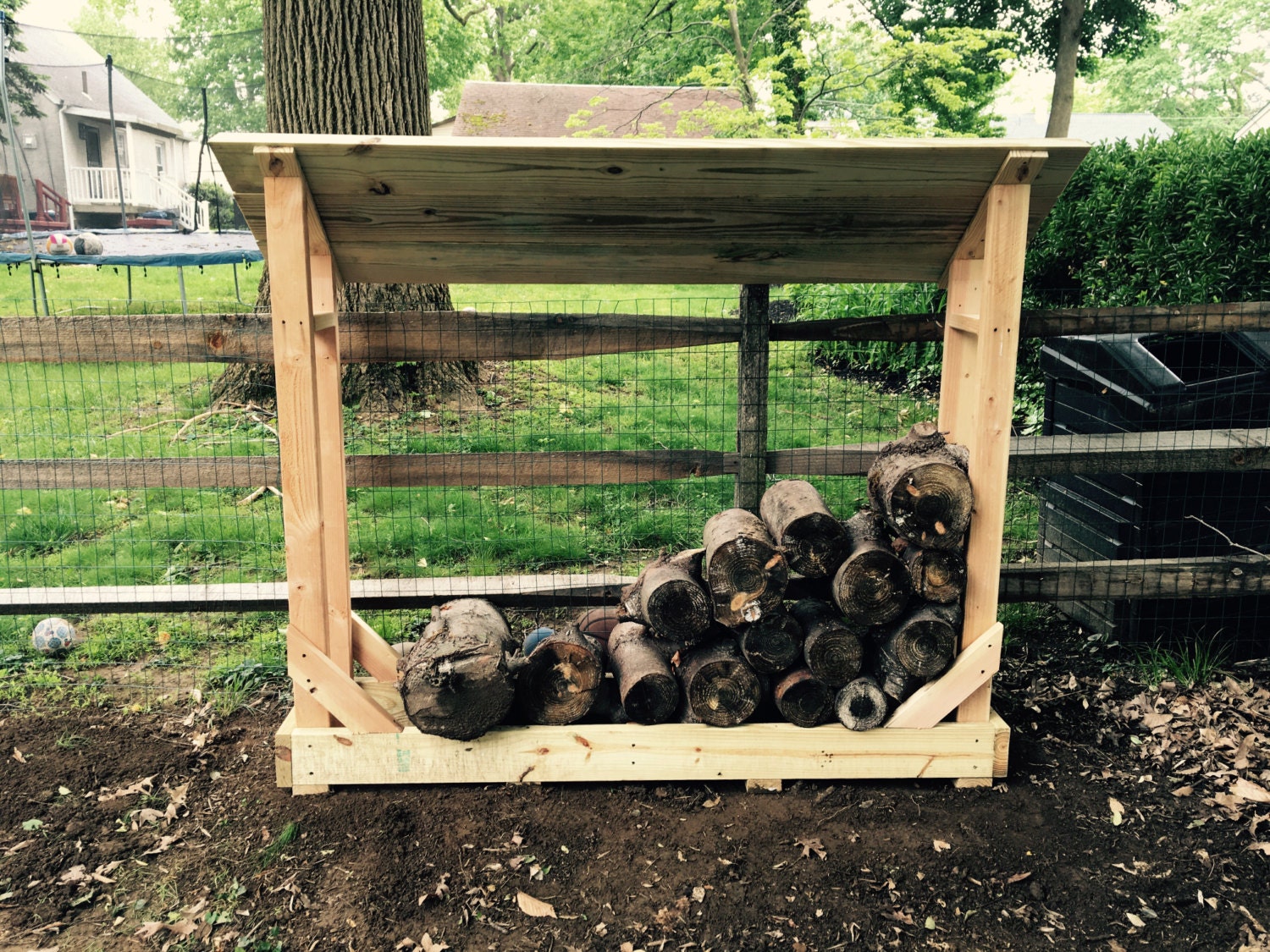 Firewood Rack Handmade Pressure Treated Fire Wood