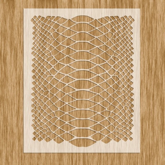AP0104 Reptile Skin Pattern Stencil
