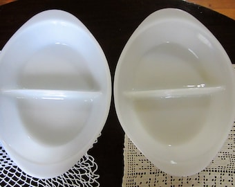 Vintage "Glassbake" Divided Dish/Cook Ware, 12"x8.5"