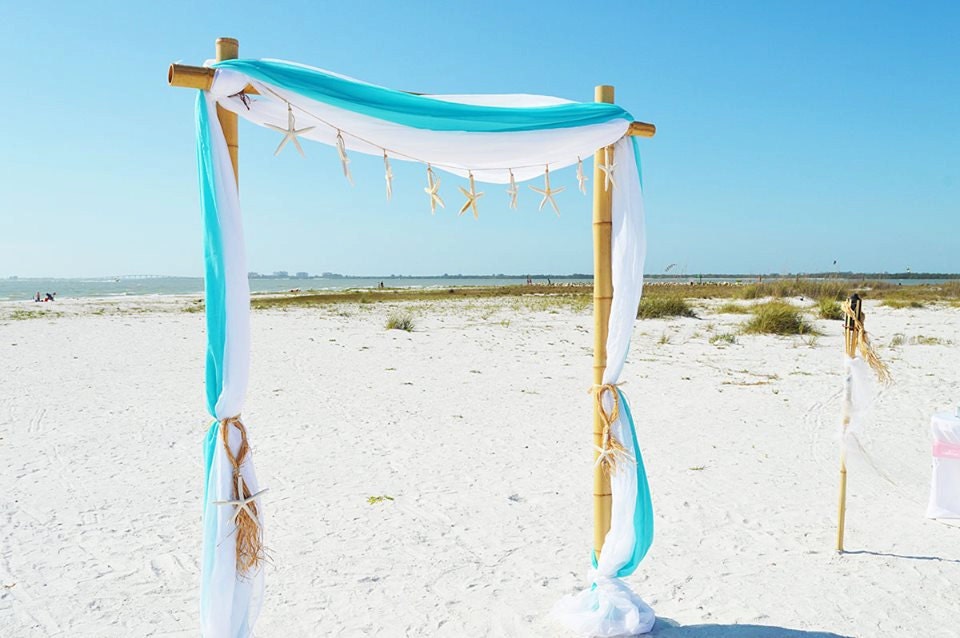 Bamboo Wedding Arch/Arbor 2 Post