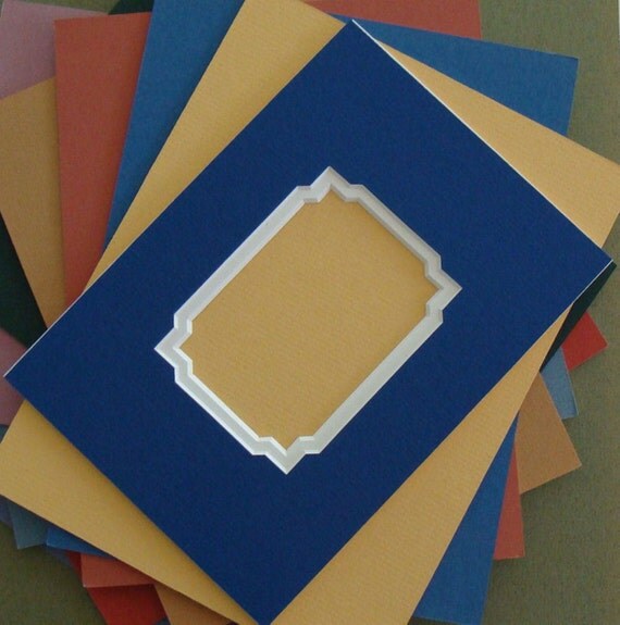 Double Mat for Photo or Art Archival Matting Choice of Colors