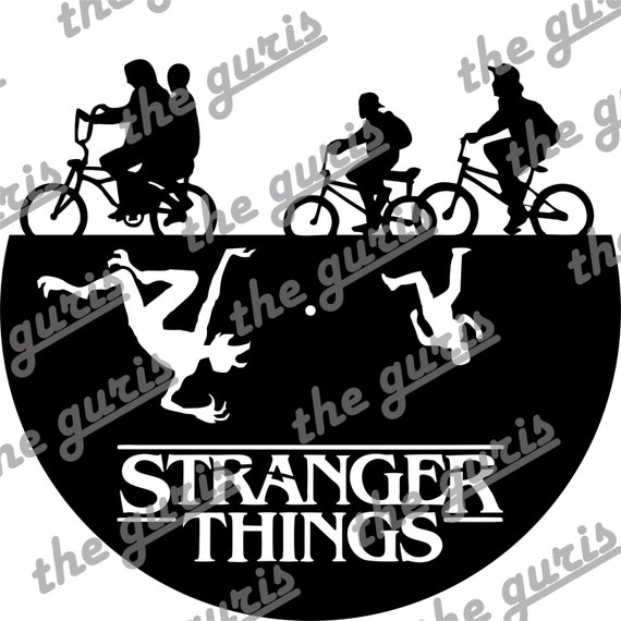 Stranger Things clock Wood Clock Gifts for Her Gifts for