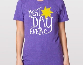 Adult Best Day Ever Shirt - Rapunzel Shirt - Disney Run Marathon - Disney Vacation