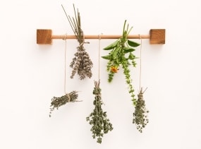 Herb Drying Rack Wood Kitchen Rack Magic Wooden Cubes VLADIMIR & KAZIMIR extended