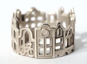 Amsterdam Cityscape - Skyline Ring Size 5 - 13