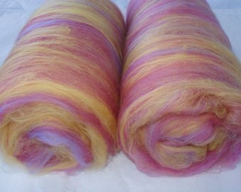 3.5oz merino wool batts, spinning batts, batts for felting, batts for spinning, felting fiber, spinning fiber, fibre batts, pastel, ,100g