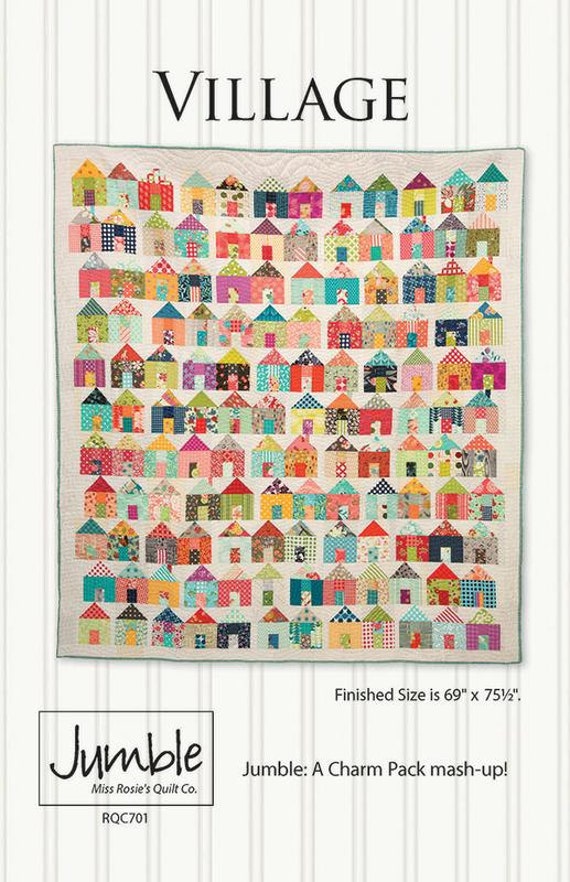 Village quilt pattern from Miss Rosie's Quilt Co. Jumble
