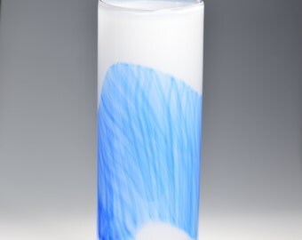Watercolor Series Hand Blown Art Glass Vase Handmade vases by Rebecca Zhukov