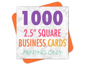 Business Cards, Business Card Printing, 1000 Square Business Cards, Printed Business Cards, Square Business Cards, Square Cards