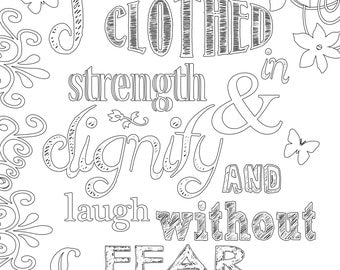 Proverbs 3 5 6 Sheets Coloring Pages