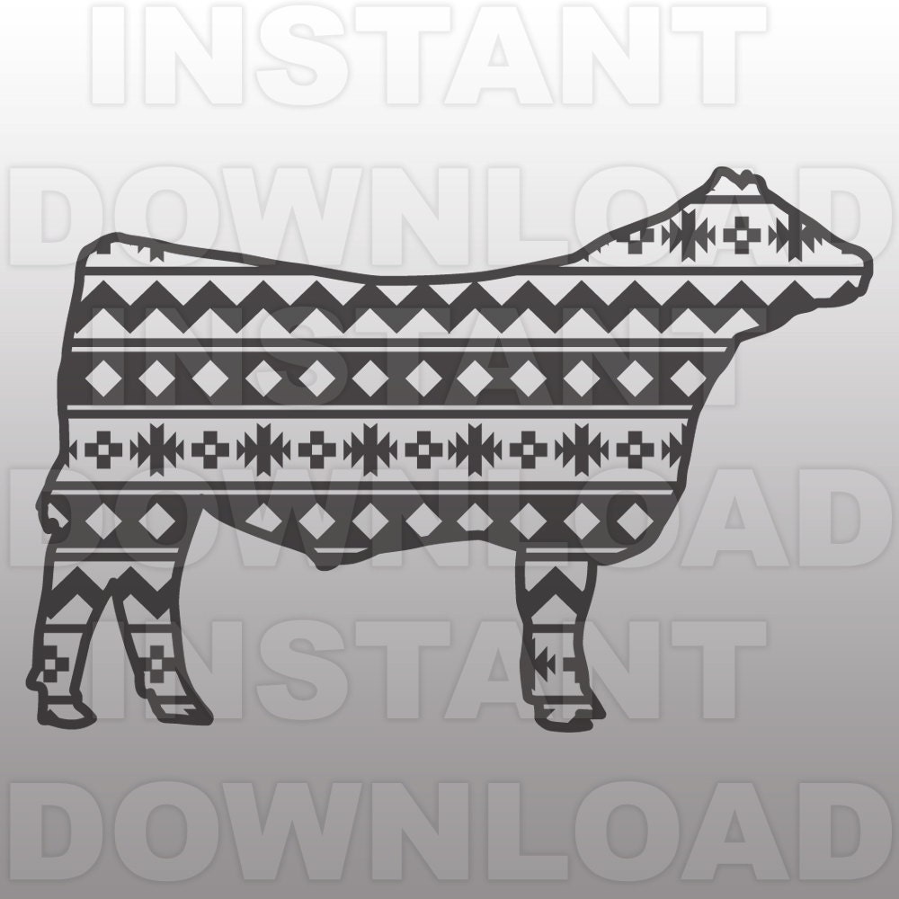 Free Free 69 Aztec Cow Skull Svg Free SVG PNG EPS DXF File
