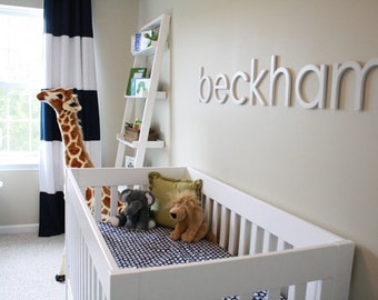 Custom Hand Painted Solid KiDs Wooden Nursery Letters - 8, 10 or 12 inches