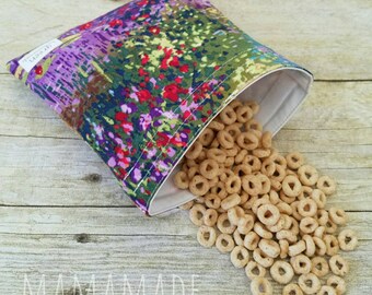 Watercolor - Medium Reusable Sandwich Bag from green by mamamade