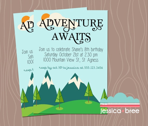 Outdoor Adventure Party Invitations 7