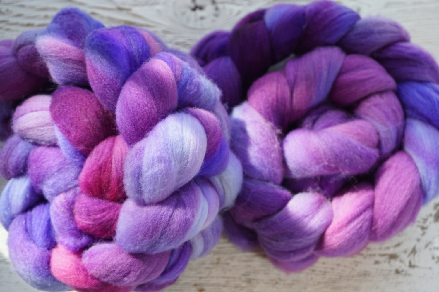 Merino Combed Top Spinning Fiber Hand Dyed