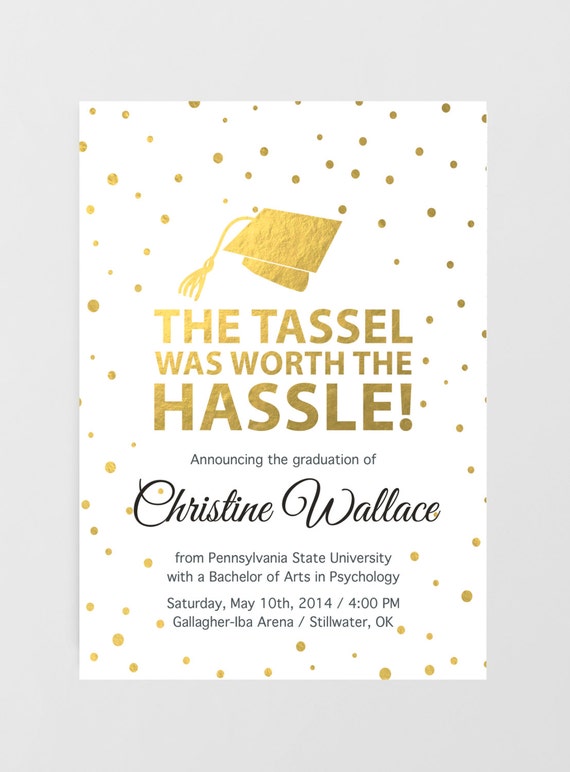 Printable Graduation Invitation Graduation Announcement