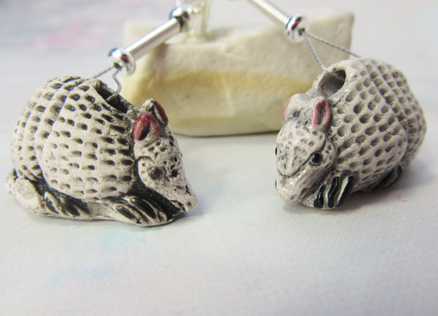 Armadillo Earrings Armadillo jewelry funky fun and by Gwynstone