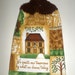 Hanging Towel - Salt Box House Crochet Top Kitchen Towel - Brown Dream Towel - Dish Towel - Hanging Dish Towel - Saltbox House Towel