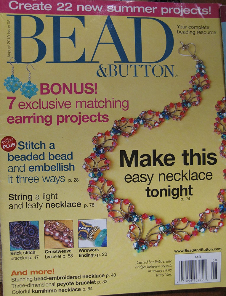 Bead and Button Magazine Create 22 New Projects Beaded Beads