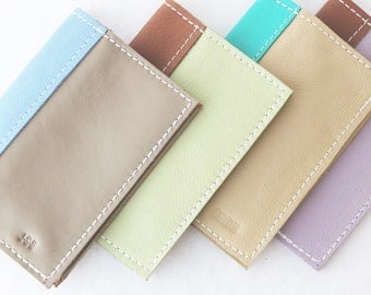 Passport Cover - Genuine leather, custom made in colors you choose