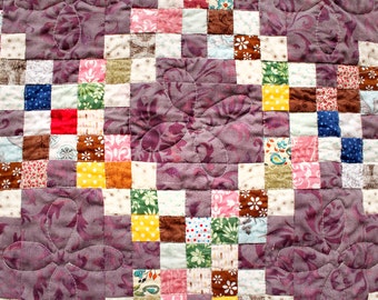 Lavender Irish Chain Quilt