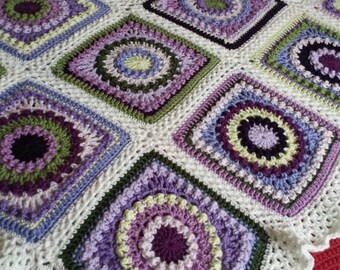 Crocheted Afghan/Beautiful Multi-Colored by SimplyFromTheHeart