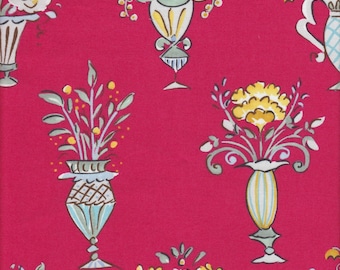 Free Spirit Fabrics Dena Designs Tea Garden Chai in Red - Half Yard
