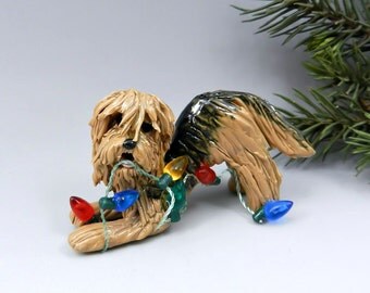 Otterhound Christmas Ornament Figurine Lights Porcelain