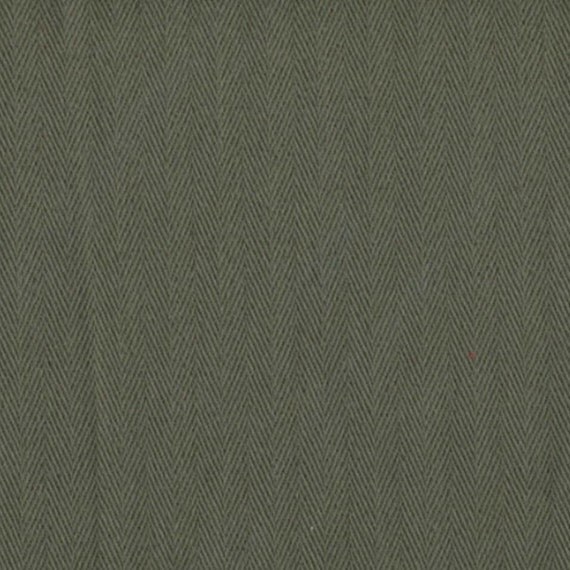 Army Green HERRINGBONE Cotton Fabric PRESHRUNK Ideal For