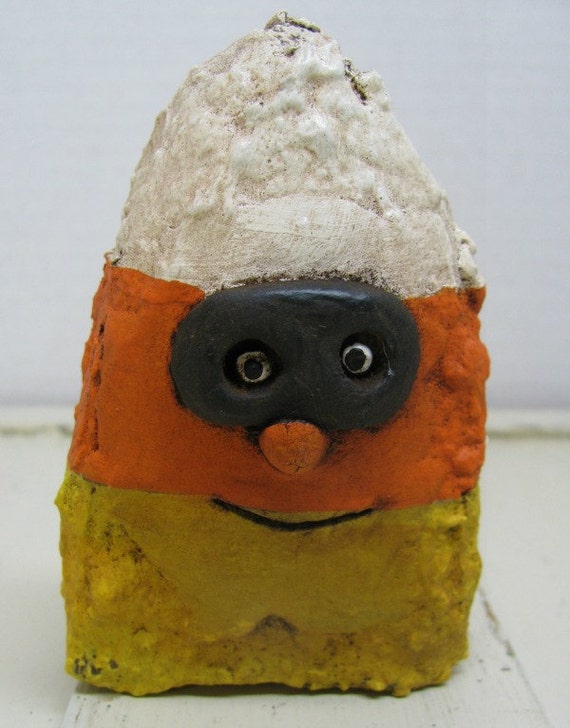 Paper Mache Candy Corn with Attitude