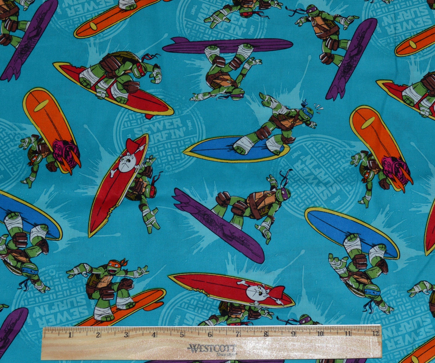 Sale NINJA TURTLES FABRIC / By The Half Yard For by whatcamefirst